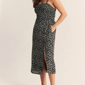 Abercrombie Smocked Floral Midi Dress